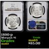 Image 1 : NGC 1890-p Morgan Dollar $1 Graded ms63 By NGC