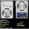 Image 1 : NGC 1902-p . Morgan Dollar $1 Graded ms63 By NGC