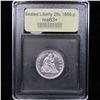 Image 4 : ***Auction Highlight*** 1856-p Seated Liberty Quarter 25c Graded Select+ Unc By USCG (fc)