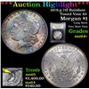 Image 1 : ***Auction Highlight*** 1878-p 7tf Rainbow Toned Vam 83 Morgan Dollar $1 Graded Choice+ Unc By USCG 