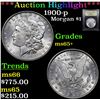 Image 1 : ***Auction Highlight*** 1900-p Morgan Dollar $1 Graded GEM+ Unc By USCG (fc)