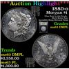 Image 1 : ***Auction Highlight*** 1880-o Morgan Dollar $1 Graded Select Unc DMPL By USCG (fc)