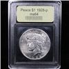 Image 4 : ***Auction Highlight*** 1928-p Peace Dollar $1 Graded Choice Unc By USCG (fc)