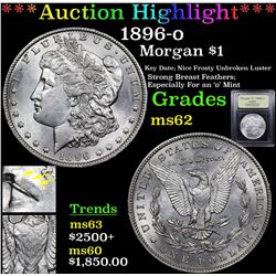 ***Auction Highlight*** 1896-o Morgan Dollar $1 Graded Select Unc By USCG (fc)