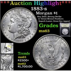 ***Auction Highlight*** 1883-s Morgan Dollar $1 Graded Select Unc By USCG (fc)