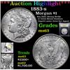 Image 1 : ***Auction Highlight*** 1883-s Morgan Dollar $1 Graded Select Unc By USCG (fc)