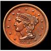 Image 2 : ***Auction Highlight*** 1856 Braided Hair Large Cent 1c Graded Choice+ Unc RB By USCG (fc)