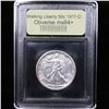 Image 4 : ***Auction Highlight*** 1917-D Obverse Walking Liberty Half Dollar 50c Graded Choice+ Unc By USCG (f