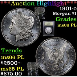 ***Auction Highlight*** 1901-o Morgan Dollar $1 Graded GEM+ UNC PL By USCG (fc)