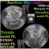 Image 1 : ***Auction Highlight*** 1901-o Morgan Dollar $1 Graded GEM+ UNC PL By USCG (fc)