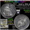 Image 1 : ***Auction Highlight*** 1847-o Wb-4 Seated Half Dollar 50c Graded Unc+ PL By USCG (fc)