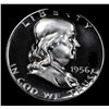 Image 2 : ***Auction Highlight*** 1956 Type 1 Franklin Half Dollar 50c Graded GEM++ Proof Cameo By USCG (fc)