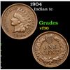 Image 1 : 1904 Indian Cent 1c Grades vf++
