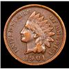 Image 2 : 1901 Indian Cent 1c Grades vf++