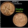 Image 1 : 1928-p Lincoln Cent 1c Grades Select Unc BN