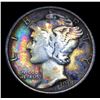 Image 2 : 1918-p Rainbow Toned Mercury Dime 10c Grades vf++