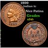 Image 1 : 1899 Indian Cent 1c Grades xf+