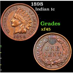 1898 Indian Cent 1c Grades xf+