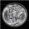 Image 4 : 1940-s Mercury Dime 10c Grades Choice Unc