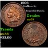 Image 1 : 1906 Indian Cent 1c Grades Choice AU
