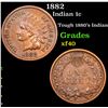 Image 1 : 1882 Indian Cent 1c Grades xf