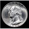 Image 2 : 1950-s Washington Quarter 25c Grades Choice+ Unc