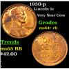 Image 1 : 1930-p Lincoln Cent 1c Grades Choice+ Unc RB