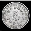 Image 3 : 1872 Shield Nickel 5c Grades vg, very good