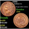 Image 1 : 1880 Indian Cent 1c Grades xf+