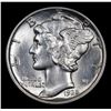 Image 2 : 1935-p Mercury Dime 10c Grades Select Unc+ FSB