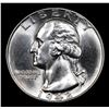 Image 2 : 1942-p Washington Quarter 25c Grades GEM Unc