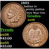 Image 1 : 1893 Indian Cent 1c Grades Choice AU/BU Slider