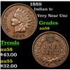 Image 1 : 1889 Indian Cent 1c Grades Choice AU/BU Slider