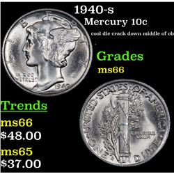 1941-s Mercury Dime 10c Grades GEM+ Unc