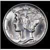 Image 2 : 1941-s Mercury Dime 10c Grades GEM+ Unc