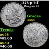 Image 1 : 1878-p 7tf Morgan Dollar $1 Grades Select AU