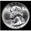 Image 2 : 1943-p Washington Quarter 25c Grades GEM+ Unc