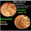 Image 1 : Mint Error Lincoln Cent 1c Grades Choice+ Unc RD