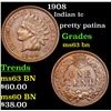 Image 1 : 1908 Indian Cent 1c Grades Select Unc BN