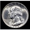 Image 2 : 1936-p Washington Quarter 25c Grades Choice+ Unc