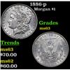 Image 1 : 1886-p Morgan Dollar $1 Grades Select Unc