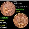 Image 1 : 1879 Indian Cent 1c Grades xf+