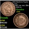 Image 1 : 1863 Smith & Taylor Civil War Token 1c Grades vf++
