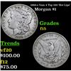 1888-o Vam 4 Top 100 'Hot Lips'  Morgan Dollar $1 Grades f+