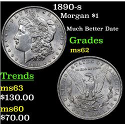 1890-s Morgan Dollar $1 Grades Select Unc