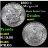 Image 1 : 1890-s Morgan Dollar $1 Grades Select Unc