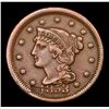 Image 2 : 1853 /853 Mint Error Newcomb 19 Braided Hair Large Cent 1c Grades vf++