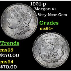 1921-p Morgan Dollar $1 Grades Choice+ Unc