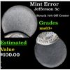 Image 1 : Mint Error Jefferson Nickel 5c Grades Select+ Unc