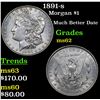 Image 1 : 1891-s Morgan Dollar $1 Grades Select Unc